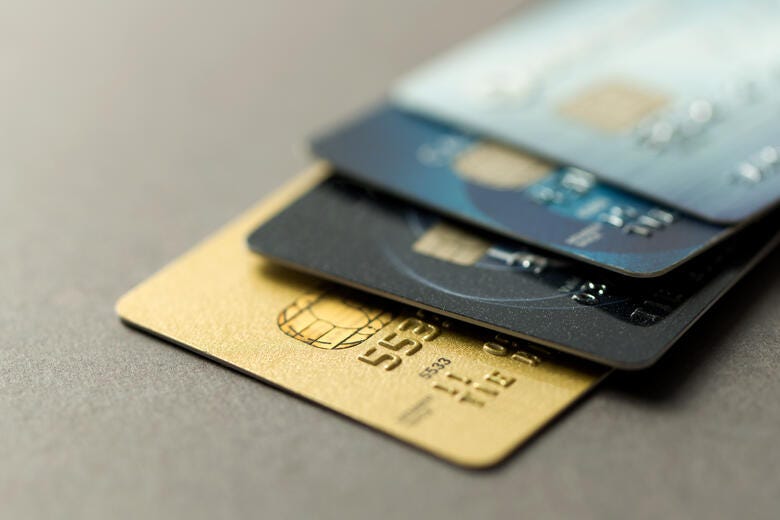 a close-up of a credit card