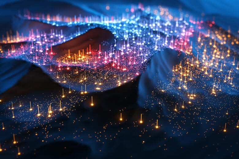 a city at night