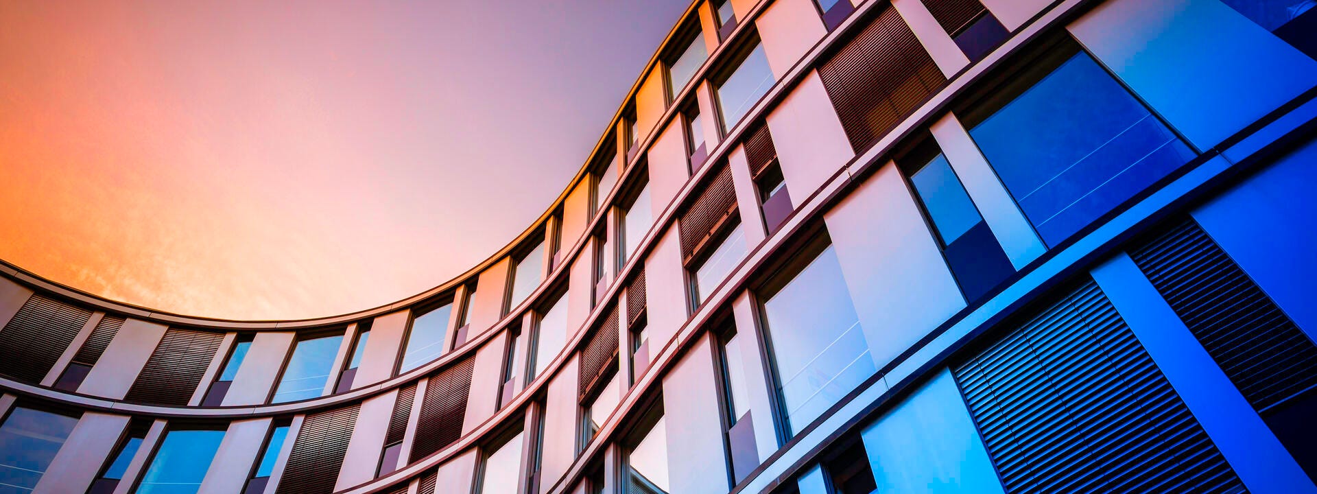 a low angle view of a building