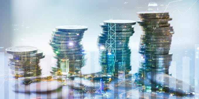 a group of buildings in a city